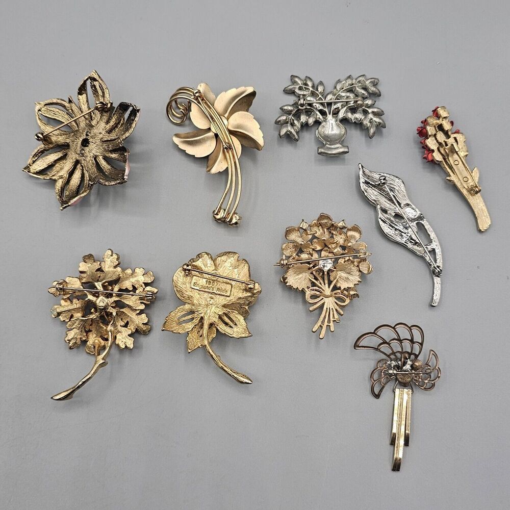 Multicolor Floral Brooch Set - Picture 13 of 14